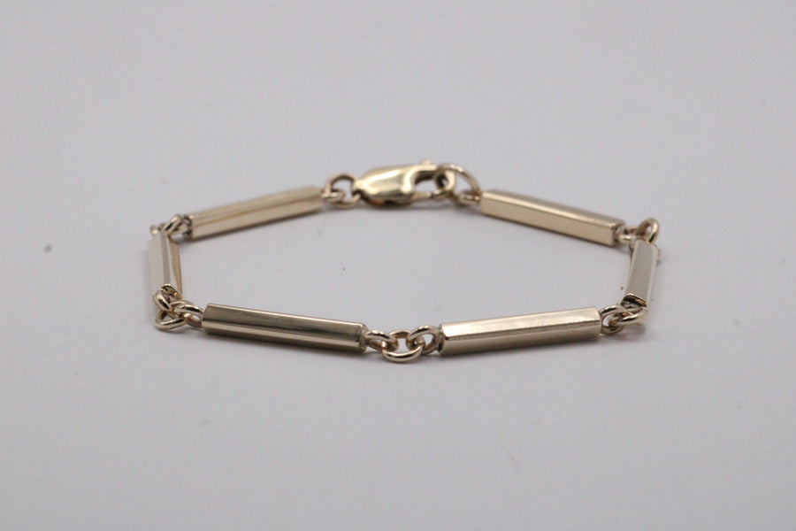 Square Link & Bar Bracelet
