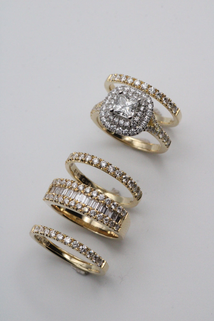 Princess Cut Double Halo Ring