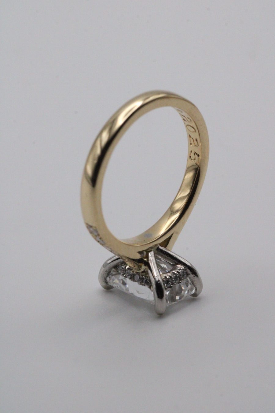 Elongated Cushion Diamond Ring