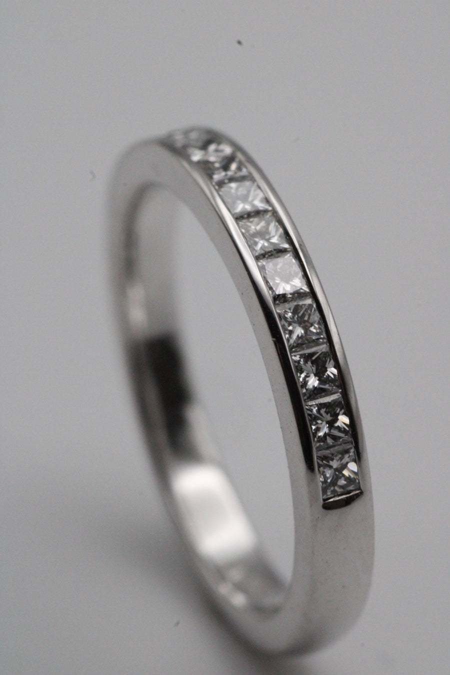 Princess Cut Channel Set Ring