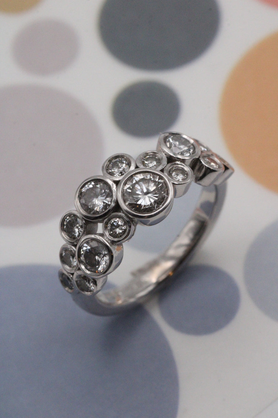 Bubble Diamond Ring