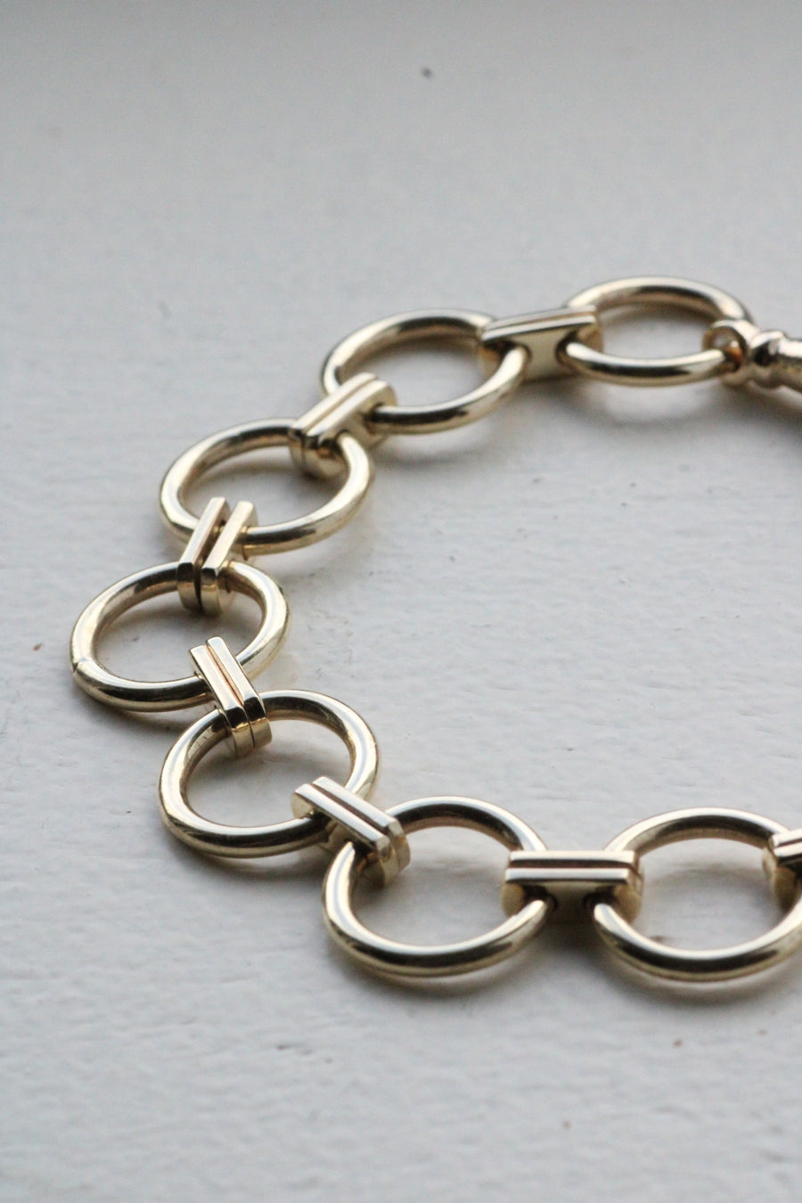 Round Link Double Spacer Bracelet
