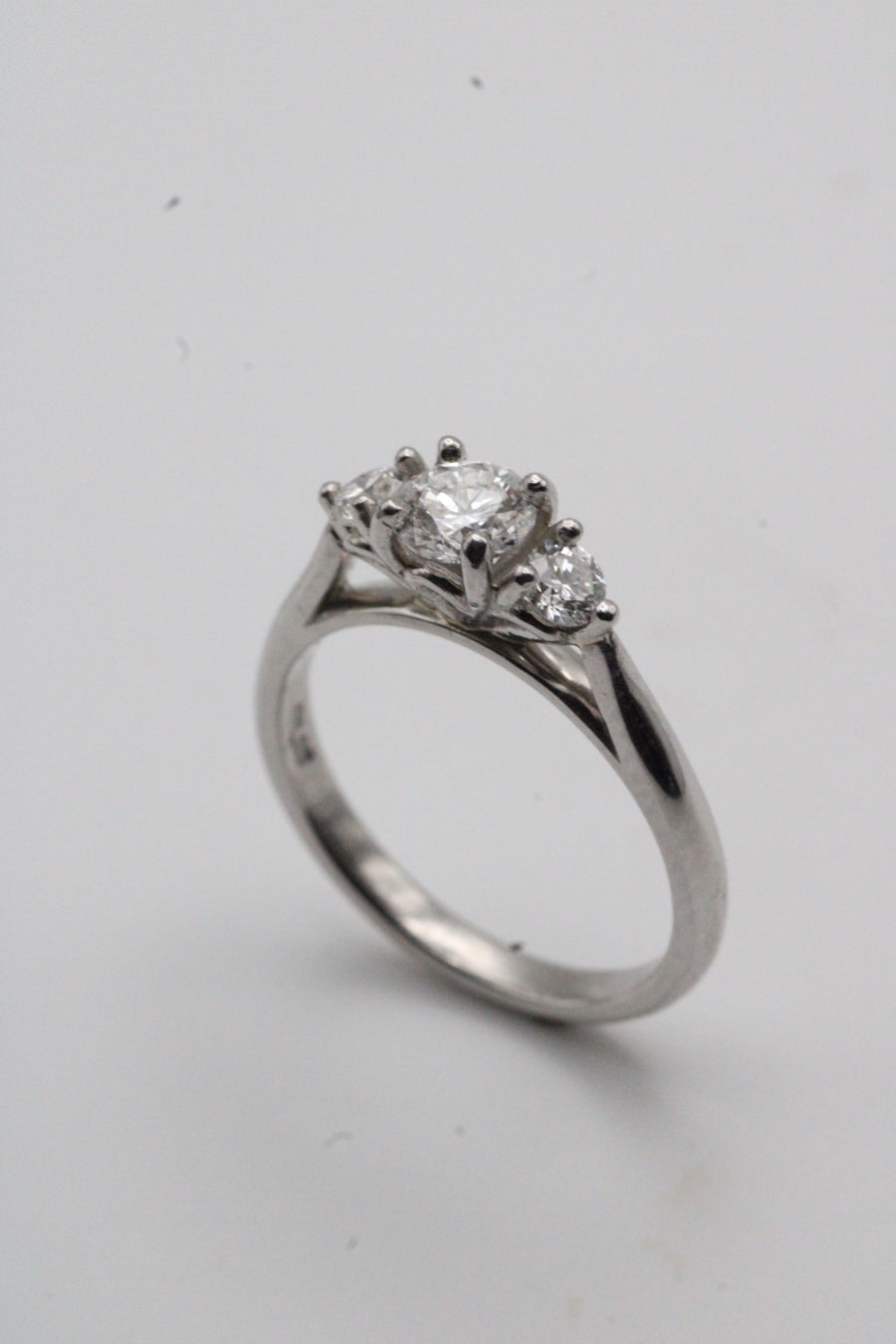 Round Diamond Trilogy Ring