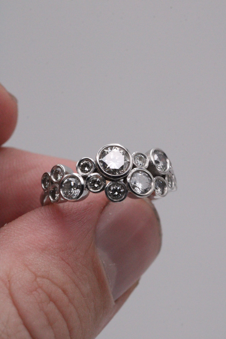 Bubble Diamond Ring