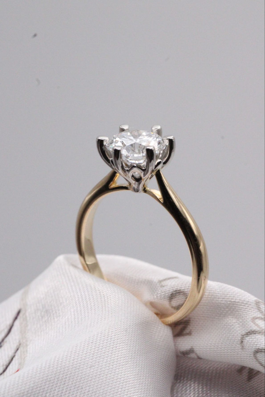 Six Claw Solitaire Diamond Ring