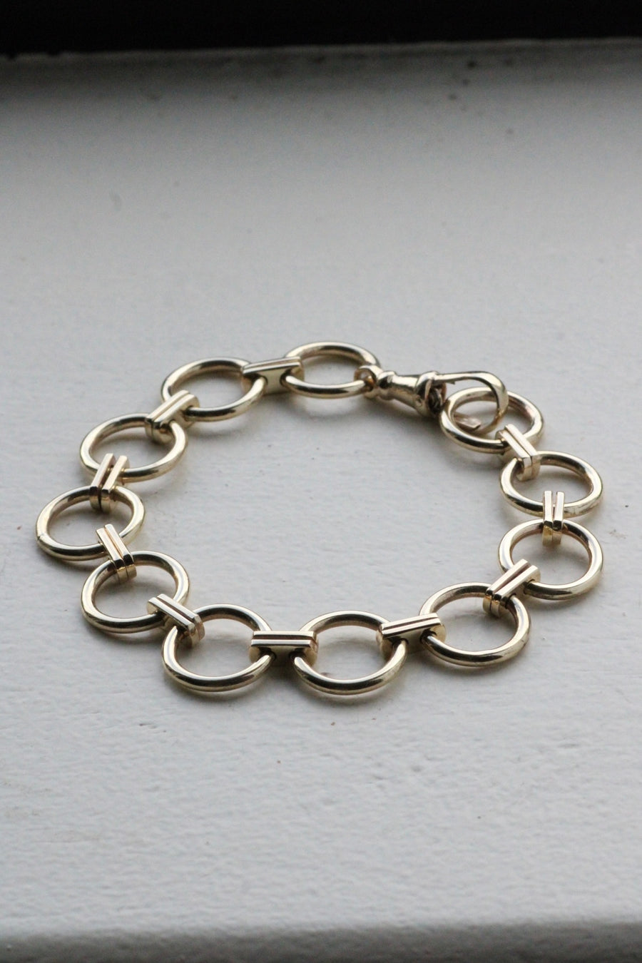 Round Link Double Spacer Bracelet