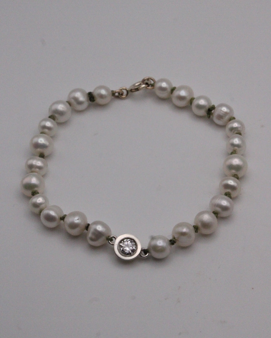 Pearl & Diamond Bracelet
