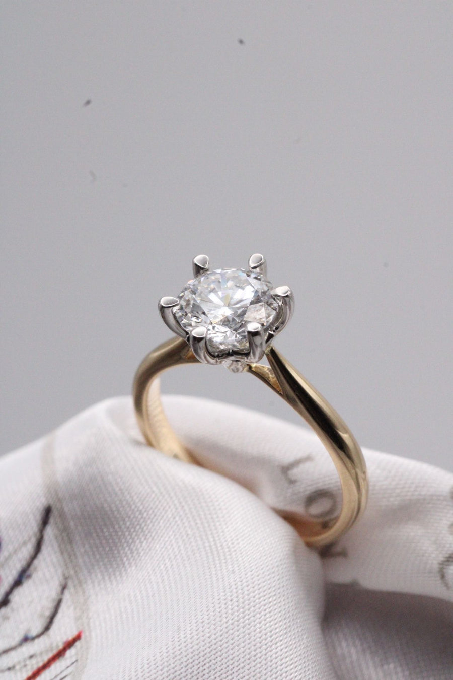 Six Claw Solitaire Diamond Ring