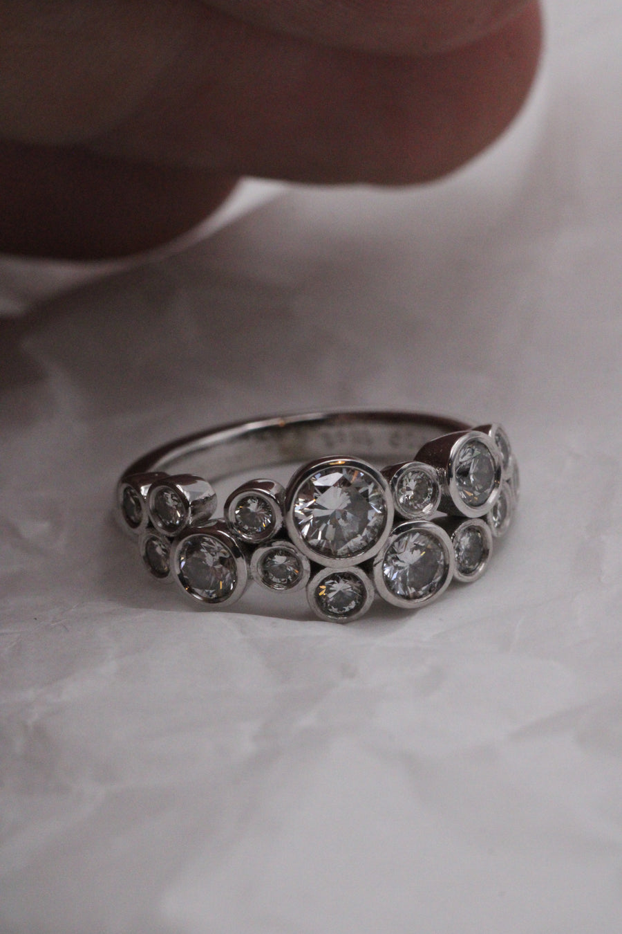 Bubble Diamond Ring