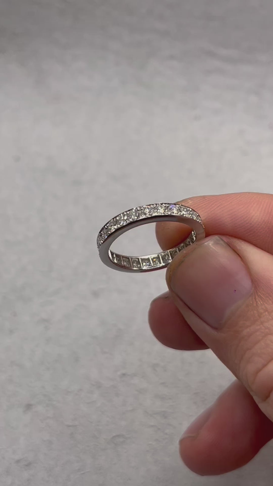 Full Eternity Pave Set Ring