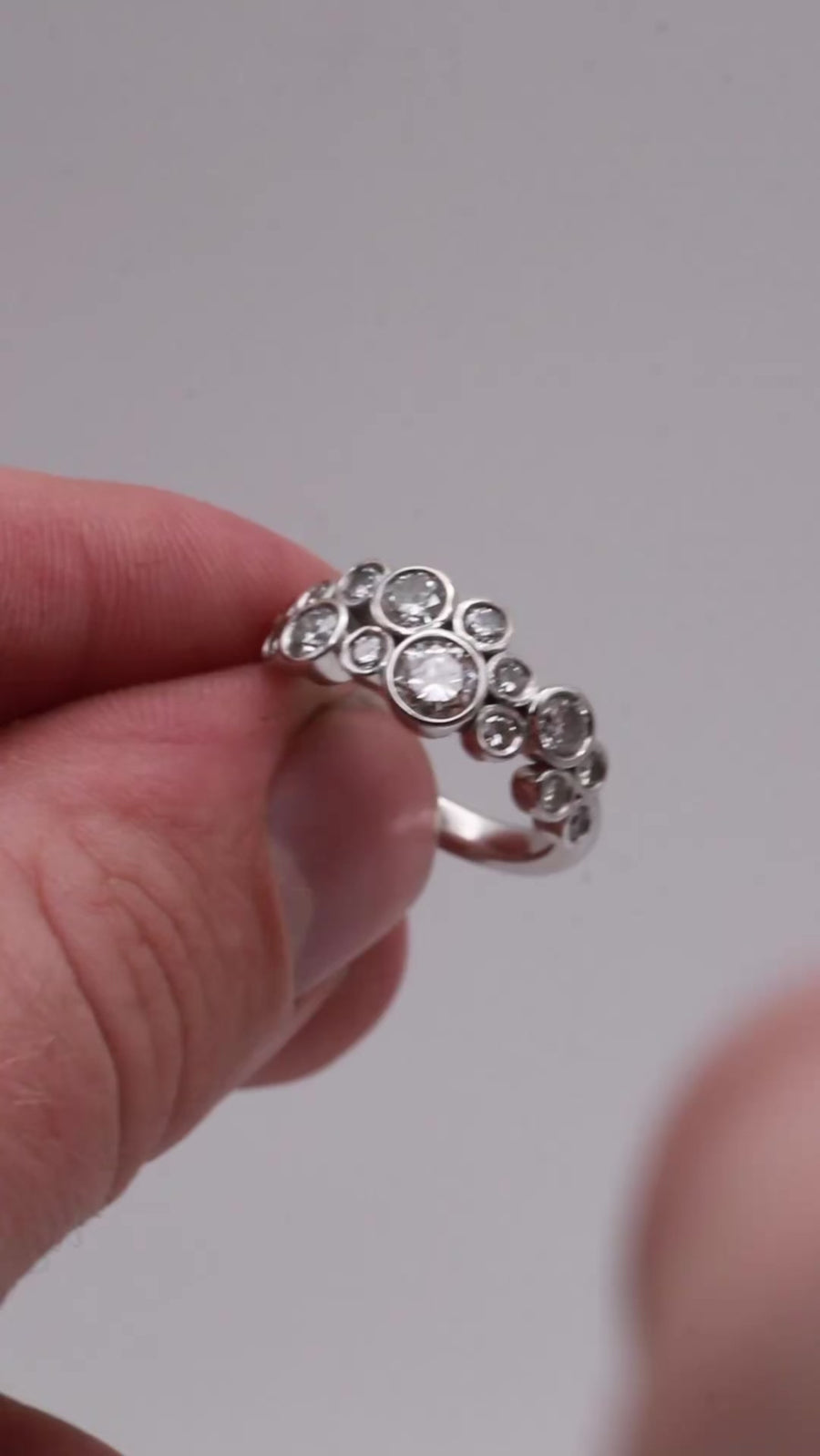 Bubble Diamond Ring