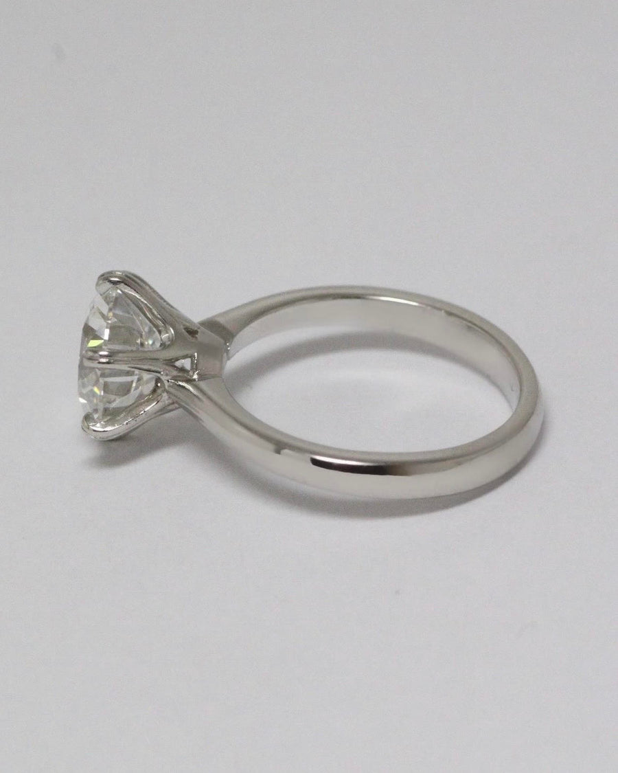 Six Claw Solitaire Diamond Ring