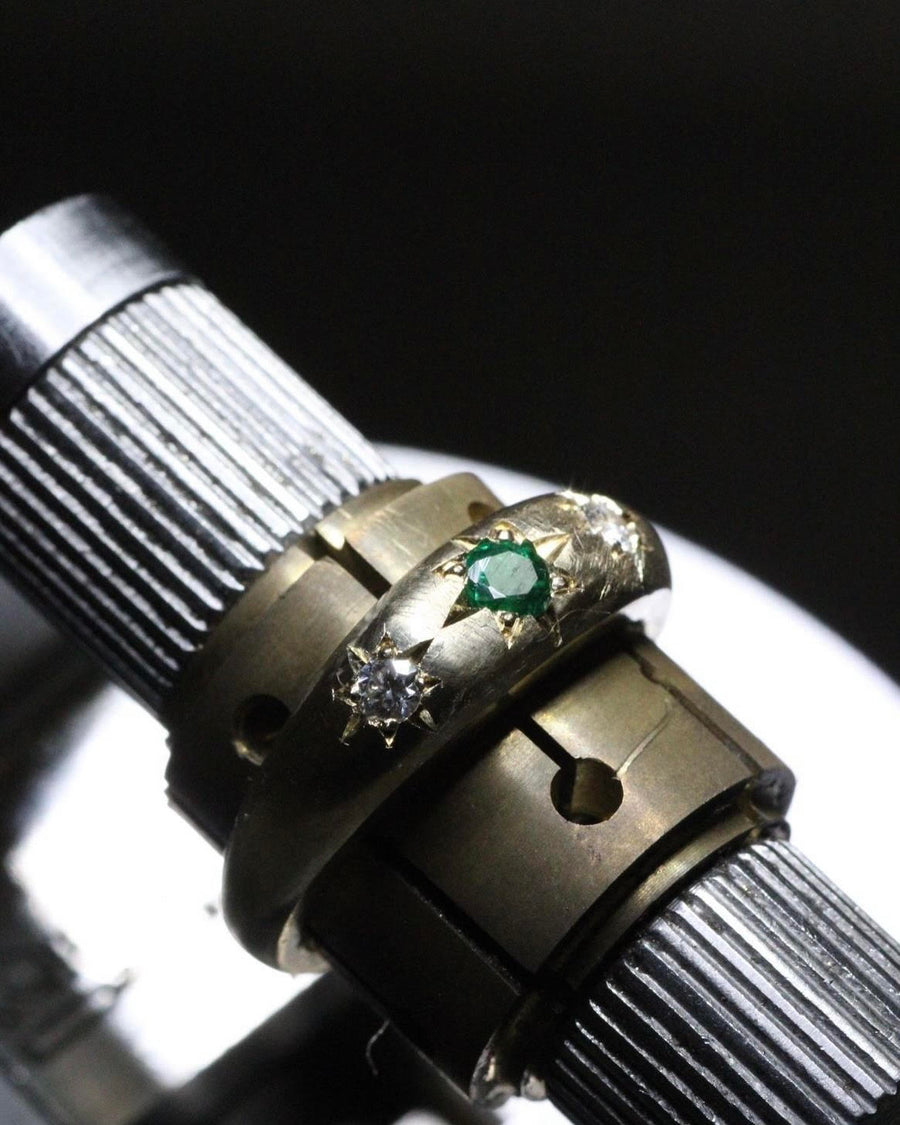 Emerald Gypsy Ring