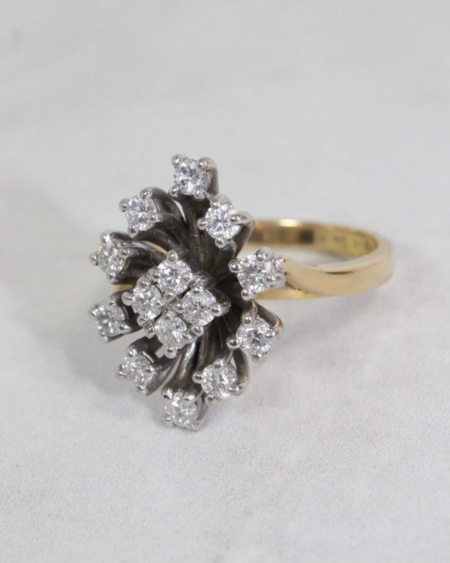 Diamond Fancy Cluster Ring