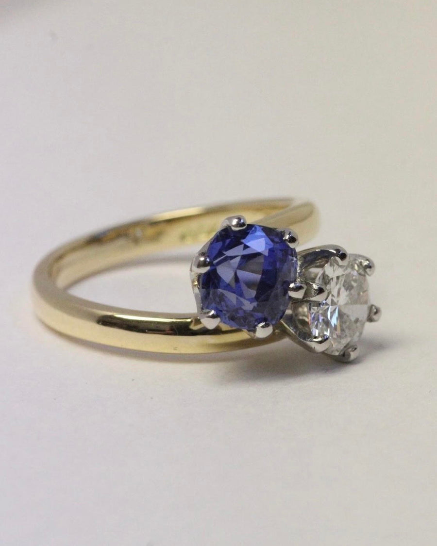 'Toi et Moi' Sapphire and Diamond Ring