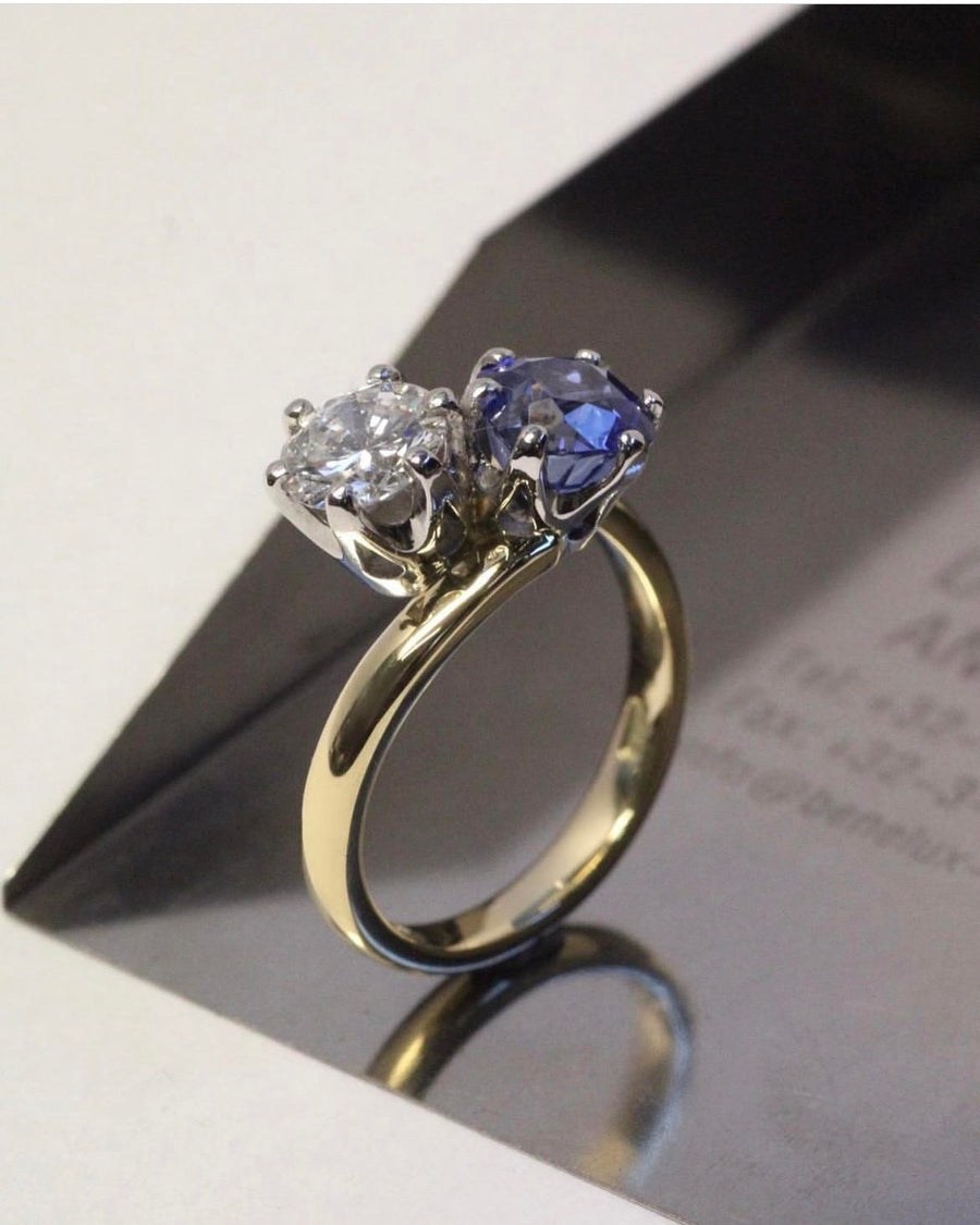 'Toi et Moi' Sapphire and Diamond Ring