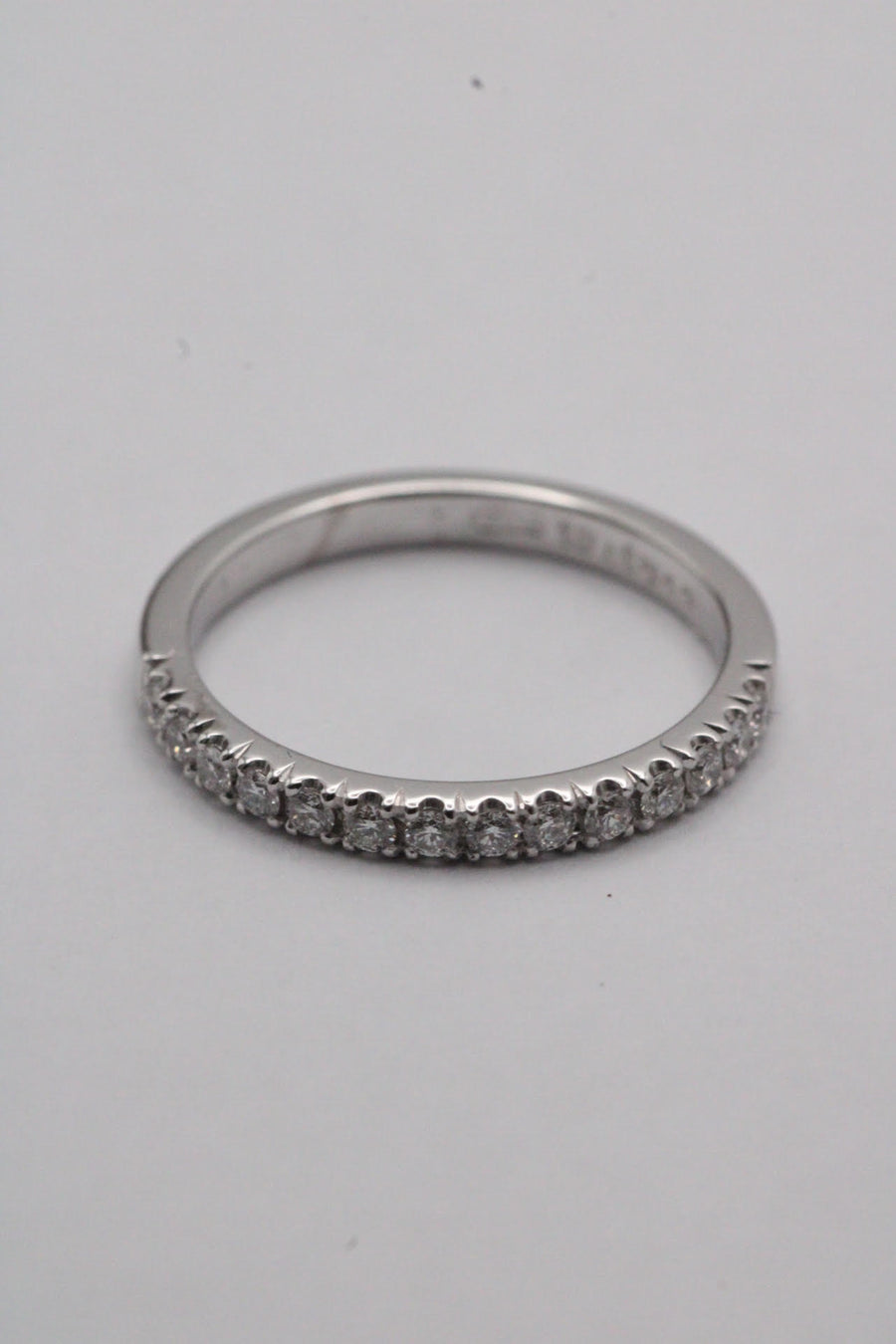 Platinum Castille Set Diamond Ring
