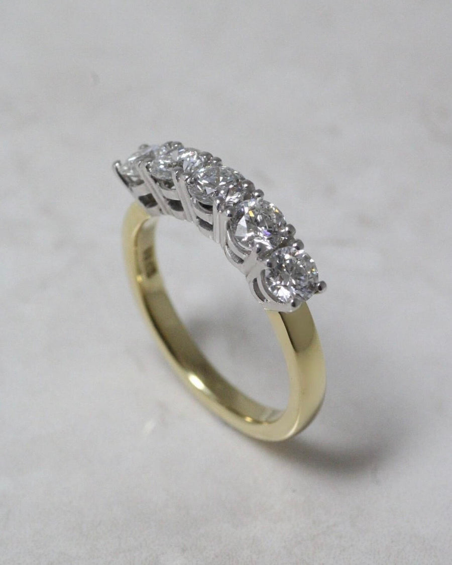 Claw Set Five Stone Ring