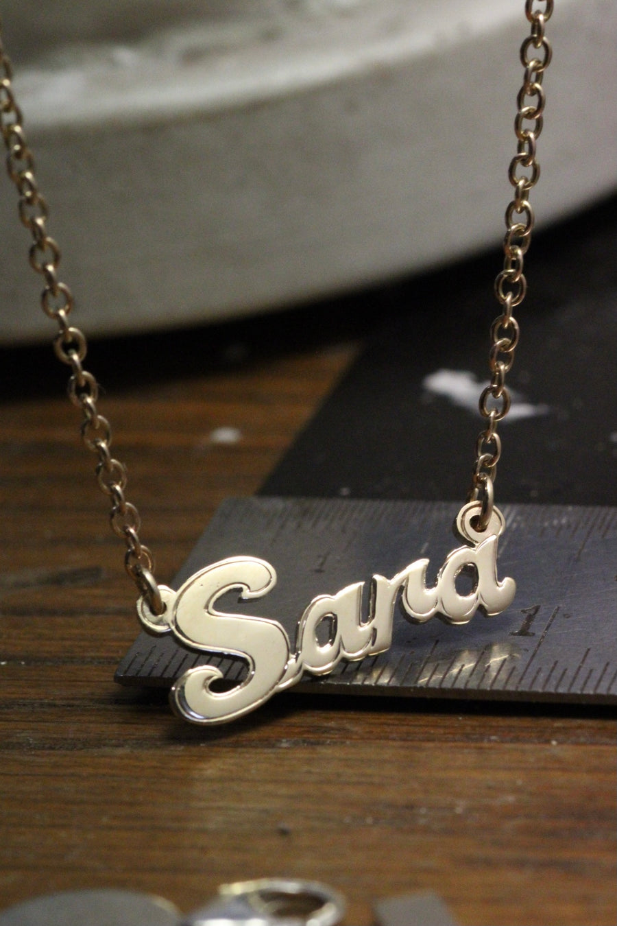 Yellow Gold Name Necklace
