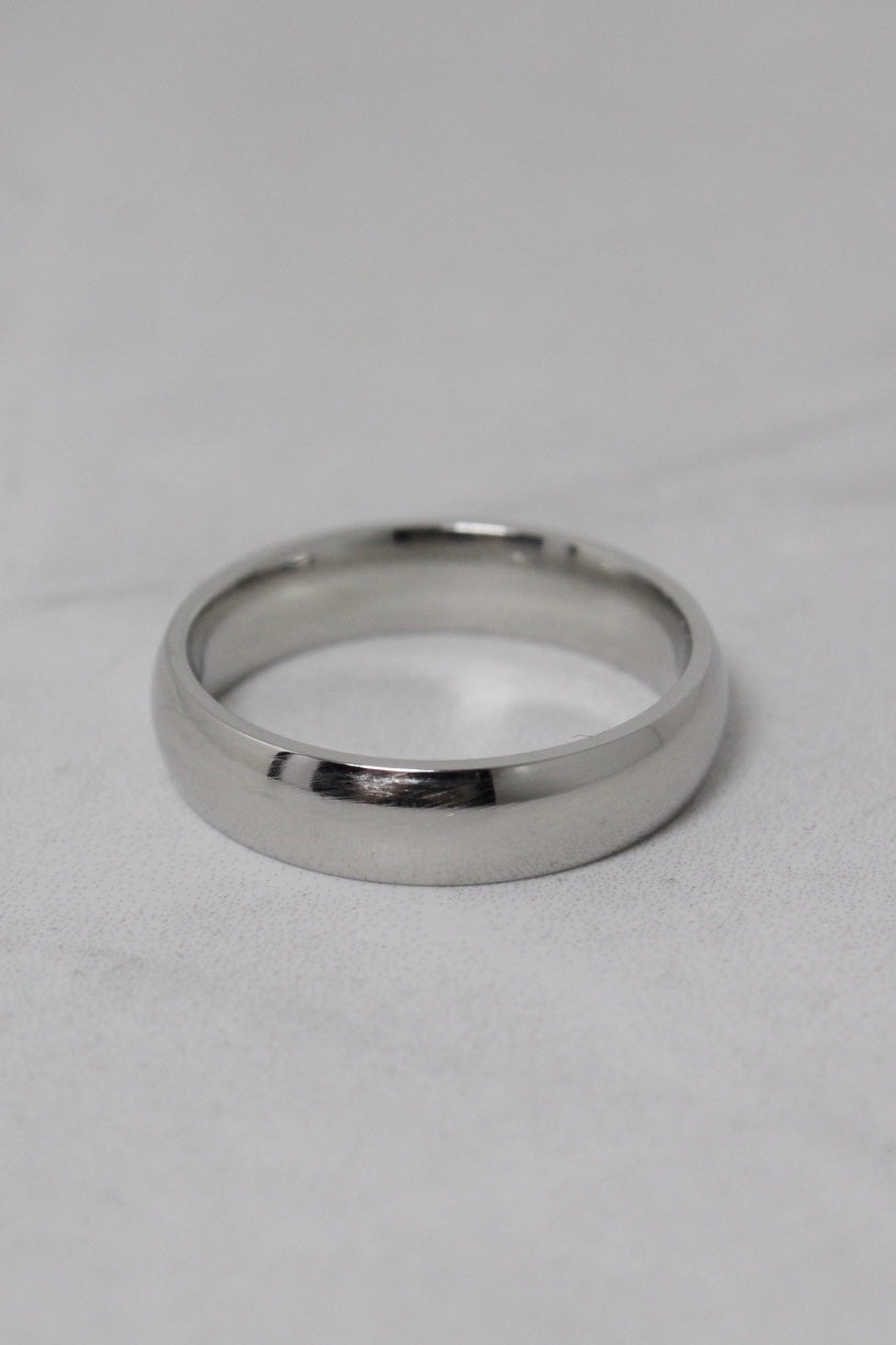 Platinum 5mm Domed Ring