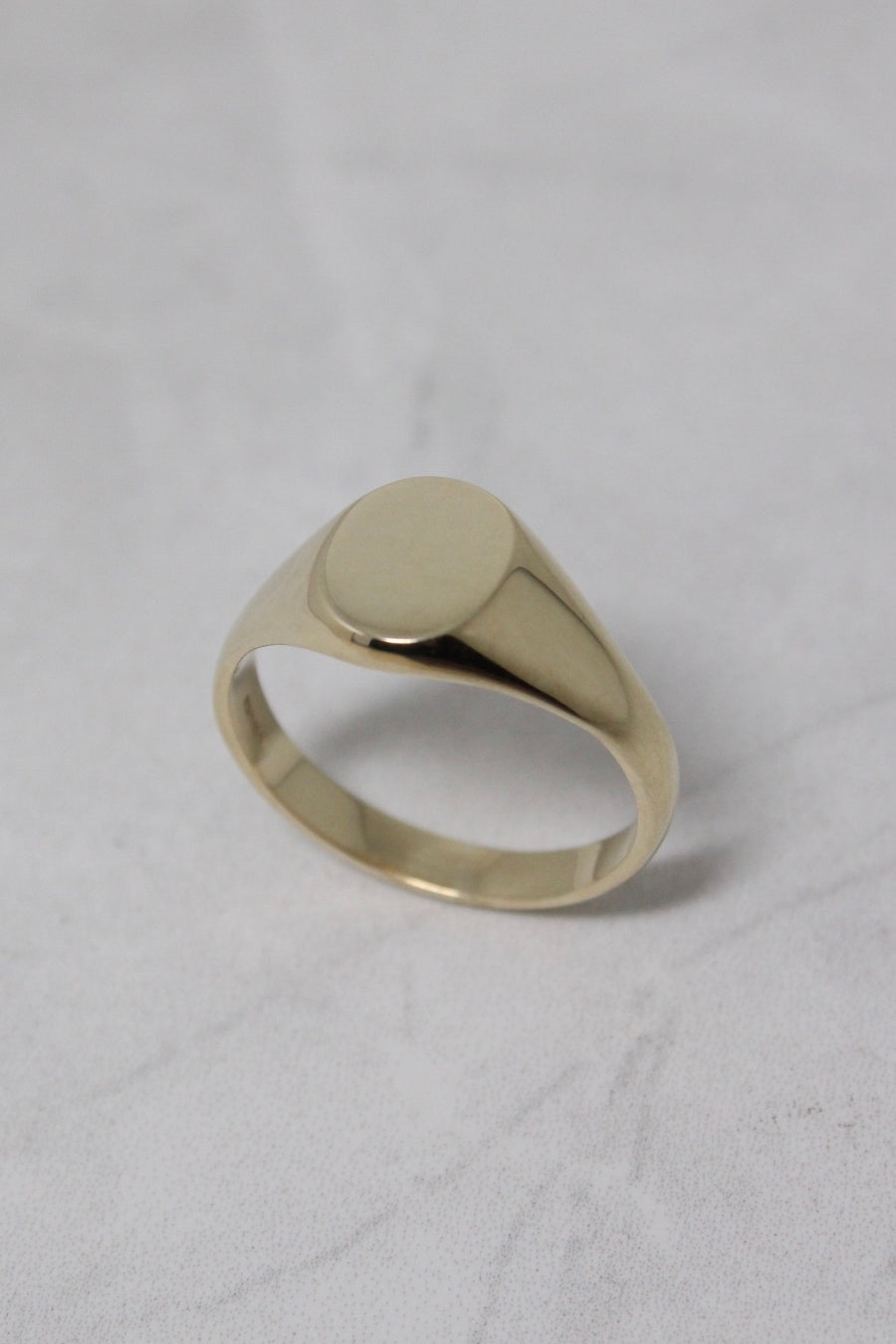 9ct Oval Gold Signet Ring