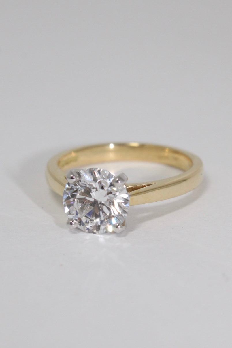 Four Claw Solitaire Diamond Ring