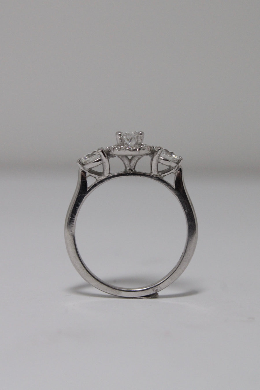 Oval Diamond Halo Ring