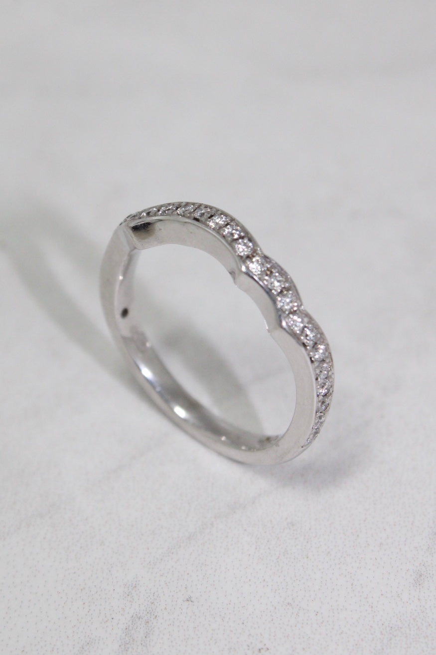 18ct White Gold Made to Match Diamond Ring